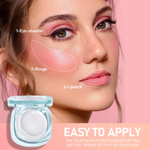 Crystal Temperature Color-Changing <b>Blush</b> Gel,Long Lasting ph-Adaptive Natural Glow <b>Blush</b> - Product Image 5