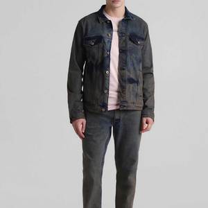 Pakistan Manufacturer Good Quality Jeans <b>Jacket</b> For <b>Men</b> Cotton Made Online Selling Fresh Piece <b>Men</b> <b>Denim</b> <b>Jacket</b> - Product Image 3