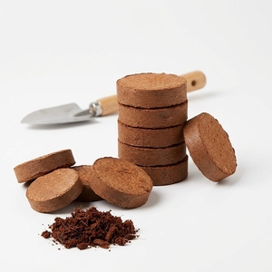 Disques de tourbe de coco bio pour la germination des graines, favorisant la croissance des semis, utilisation en jardinage - Écologique en agriculture et horticulture - Product Image 2