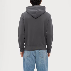 Sudadera con capucha para hombre de alta calidad 2025 al por mayor, con cremallera completa, estampado personalizado, bordado, técnicas de teñido liso para la temporada de invierno - Product Image 6