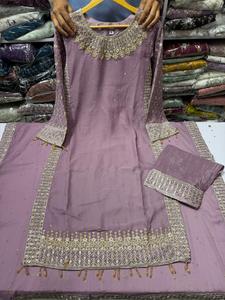New chiffon plazo Original 3 <b>pc</b> <b>set</b> eid collection - Product Image 2