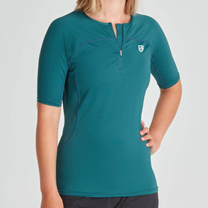 New Arrival <b>Women's</b> Eco-Friendly 100% Polyester Seamless Ribbed High Support Gym Fitness <b>Compression</b> T-Shirts Breathable - Product Image 1