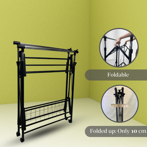 Free Sample Detachable Double Extendable Pole Clothing Organizer for Home Use Space Saving 33kg Capacity <b>Shoes</b> - Product Image 5