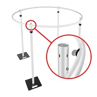 Kit de support de toile et de drapé pour chapiteau de 10x10 pieds, résistant, pour fond de scène, tente de fête ronde, décoration de mariage, disponible en stock
