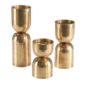 Porte-bougie en métal au design haut de gamme, finition dorée, design personnalisé, très demandé, porte-bougie votif très vendu - Product Image 1