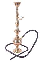 Chicha en métal de style antique pour une décoration de fumée traditionnelle, avec un artisanat élégant fait main et un charme vintage