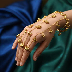 Hathfool ทองเหลืองชุบทองโบราณสำหรับผู้หญิงและเด็กผู้หญิงได้รับความนิยมล่าสุด - Product Image 1