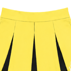 Jupe plissée jaune citron pour femmes et filles, idéale pour la danse, les entraînements, les compétitions et les tenues de sport. - Product Image 4