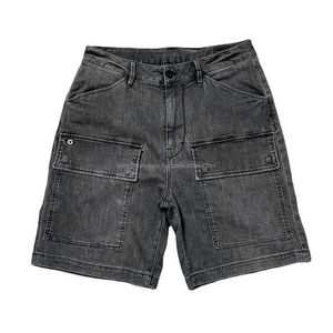Causal Short <b>Jeans</b> Denim Shorts Black Denim wear <b>Men's</b> Shorts Canvas Fabric High Street Wear for <b>Men</b> - Product Image 6