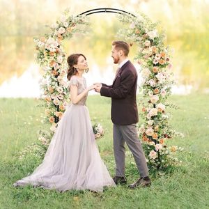 Arche de jardin en métal de 7,5 pieds pour la décoration extérieure et les plantes grimpantes, idéale pour les mariages - Product Image 5