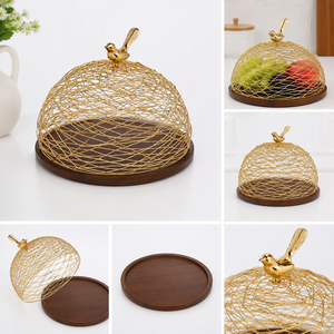 Stainless Steel Mesh Food Cover Dome Dish Cover <b>Net</b> Basket for Kitchen Outdoor Picnic Food Protector Mosquito <b>Fly</b> Insect - Product Image 3