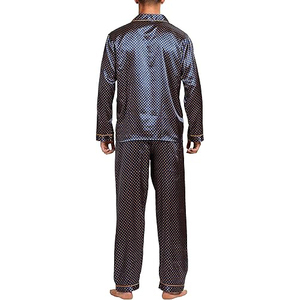 Classic Sleepwear <b>Men</b> Night Suit Short Sleeve Scoop Neck Shorts <b>Set</b> Drawstring Soft Breathable Lightweight Summer <b>Pajamas</b> Home - Product Image 2
