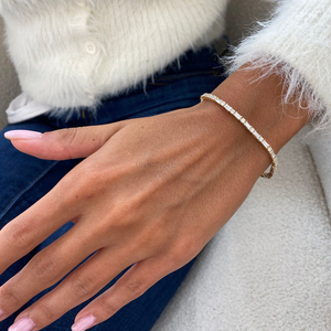 IGI Verified Lab Diamond Bracelet 14K 18K 10K <b>Gold</b> Sustainable Jewelry Brilliant Round Cut Stones White Yellow <b>Rose</b> <b>Gold</b> - Product Image 3