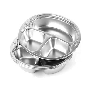 Bandeja de Servicio de Acero Inoxidable Premium con Compartimentos, Plato de Cena Multisección para Uso en el Hogar, Cocina, Restaurante y Cantina - Product Image 3