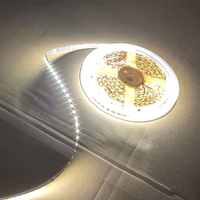 Lampu Strip LED Tanpa Driver 220V AC Ra98 CRI Spektrum Penuh 12W/m Hemat Energi 3 CCT untuk Ruang Tamu Dapur Etalase
