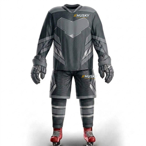 Uniformes de Hockey sobre Hielo Personalizados al por Mayor para Adultos, Alta Calidad, 100% Poliéster, Impresos, Antibacterianos, para Todas las Temporadas - Product Image 1