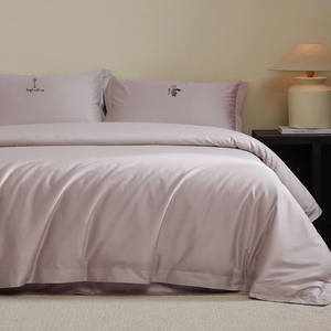 Juego de Ropa de Cama 100% Algodón con Tacto de Terciopelo Mate, Funda de Edredón con Bordado de Rosa del <span class=keywords><strong>Principito</strong></span>, Sábana y Funda de Almohada, Lujoso, Premium y Cálido - Product Image 1