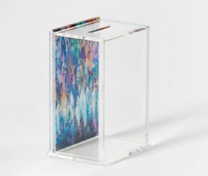 Modern New Colorful Judaica Acrylic Tzedakah Charity <b>Box</b> Clear Acrylic Lucite Tzedakah <b>Donation</b> <b>Box</b> - Product Image 1