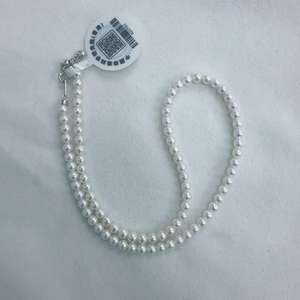 Collar de Perlas AK de Agua Dulce de Acuicultura Natural de 3-7 mm, Perfectamente Redondas, Aurora, Casi Impecables, Estilo Celestial, Pequeñas, Tipo Bombilla - Product Image 3