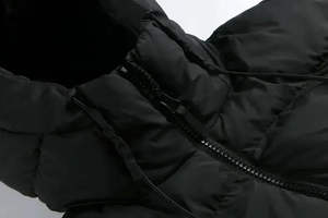 Chaqueta Acolchada de Lona Personalizada al por Mayor, Diseño Moderno, Transpirable, con Capucha, Estilo Urbano para Hombre, Invierno - Product Image 3