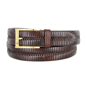 <b>Top</b> Quality Leather Braided Belt Men Smooth Custom Smooth Pin Buckle Belt Business Trending New Fashion Wear Belts - Product Image 5
