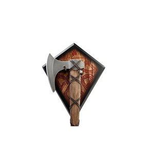 Hacha de acero al carbono Burraq Custom de 19.5 pulgadas, tipo tomahawk, con mango de palisandro, funda de cuero, regalo para papá, hecho a mano, bricolaje, industrial, para exteriores - Product Image 5