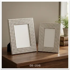 Handmade Agate Quartz Photo <b>Frame</b> Luxury Rectangular Tabletop Picture Display Modern Home Office Decorative Gift Premium Accent - Product Image 3