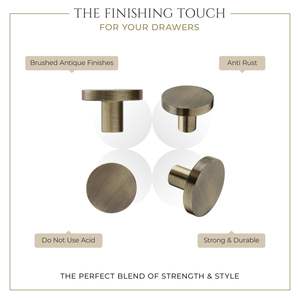 ลูกบิดลิ้นชักสแตนเลสมีสไตล์สำหรับตู้เสื้อผ้า ตู้เก็บของ ลูกบิดประตูที่ทนทานสำหรับเฟอร์นิเจอร์ห้องครัวห้องน้ำ - Product Image 5