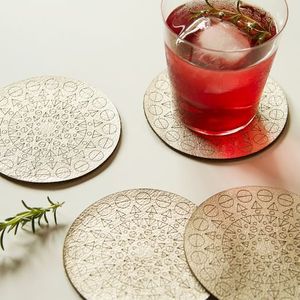 Timeless Decorative Metal <b>Coaster</b> Featuring Premium Materials Suitable For Home Accessories Wedding Favors And Luxury Gift Colle - Product Image 1