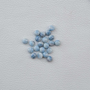 4mm-10mm Natural Blue Rhodochrosite Round Dome <b>Shape</b> Cabochon Loose Gemstones For Jewelry Setting Polished Stone Wholesale - Product Image 3