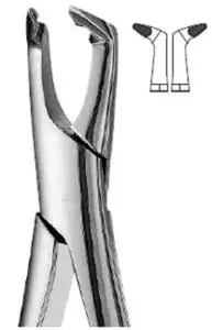 Forceps d'extraction dentaire # Poignée ergonomique manuelle en acier inoxydable doré avec incrustations de diamants F2 - Product Image 6