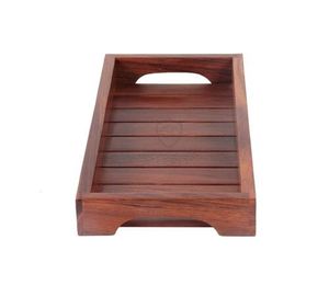 Home Decor Wooden Serving Tray Rectangle Solid Minimalist Handmade Dishes & <b>Plates</b> Multipurpose <b>Plate</b> Handmade Premium Platter - Product Image 4