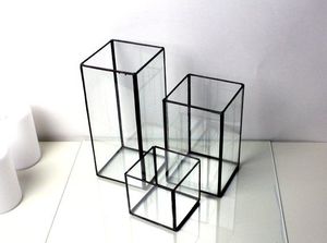 Home Decor Customised Black <b>Table</b> <b>Top</b> Outdoor Indoor Glass Candle Holder Farmhouse Floor & Hanging Candle <b>Stands</b> - Product Image 3