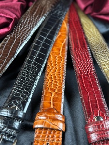 Cinturón de Cuero Genuino de 1.5 Pulgadas con Logotipo Personalizado, Correa con Hebilla de Bloqueo Automático, Producto Personalizable - Product Image 5