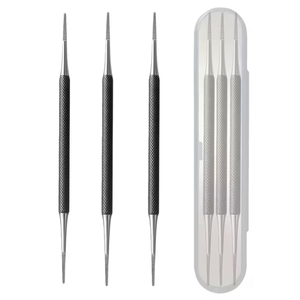 Stainless Steel Double-Ended Cuticle Pusher <b>Nail</b> Cleaner Set, Precision Dead Skin Remover <b>Tool</b> for Manicure and Pedicure - Product Image 1