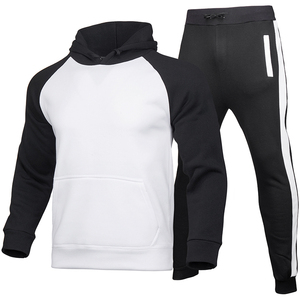 Chándal Deportivo Informal para Hombre, Color Negro y Amarillo, Sudadera con Capucha, Manga Larga, Bolsillos Laterales, Transpirable, para Invierno, 2 en 1 - Product Image 2