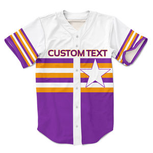 Camiseta de Béisbol Sublimada Personalizada 2026, Nombre y Número Personalizados, Camiseta de Béisbol de Equipo, Texto Personalizado, Ropa Deportiva de Equipo - Product Image 3