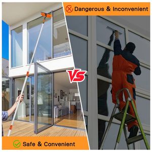 ชุดไม้ปัดฝุ่นแบบยืดหดได้ 4 ชิ้น ความยาว 12 ฟุต พร้อมอุปกรณ์ทำความสะอาดระดับพรีเมียม - Product Image 3