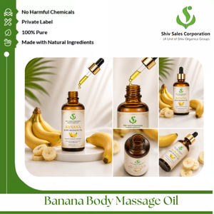 Aceite de Masaje Corporal de Plátano de Primera Calidad para un Cuerpo Suave y una Colección de Productos de Cuidado Personal de Lujo - Product Image 4