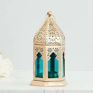 Solar Garden Lantern Candle Holder With Intricate Cutout Design For Home <b>Decoration</b> Indoor Outdoor Use <b>Wedding</b> Lantern - Product Image 5