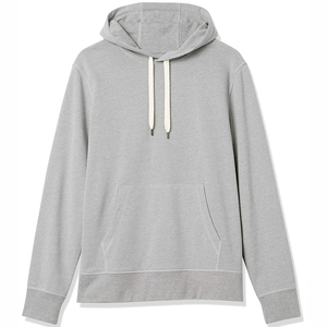 Sweats à capuche en vente à prix abordable, 100% coton molletonné, nouveaux sweats à capuche personnalisables avec logo, sweats à capuche épais et unis pour hommes, pull-over uni. - Product Image 1