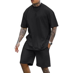 High Quality Men's Quick Dry Training Short Sleeve Breathable Cotton Tie Dye Shorts <b>Set</b> Wholesale Summer Men Casual Shorts <b>Set</b> - Product Image 2