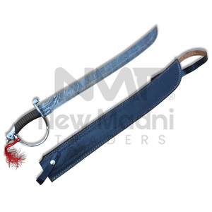 Espada Hecha a Mano con Mango de Micarta y Funda de Cuero, Borde Dentado, Multifuncional, Logotipos Personalizables - Product Image 6