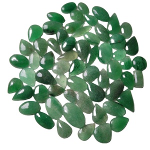 ขายส่งอัญมณี AMAN GEMS JEWELLERY ควอตซ์สตรอเบอร์รี่สีเขียวธรรมชาติทรงคาโบชอง คุณภาพดีที่สุด คริสตัลบำบัด พลอยหลวม - Product Image 1