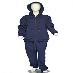 <b>Navy</b> Tracksuit Sportswear Set Custom Branding <b>Jogger</b> Jacket Pants Wholesale Factory Manufacturer Private Label OEM ODM 100% - Product Image 1