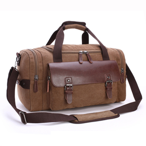 Sac de voyage en toile Bigwood Sports, grande capacité, sac de sport pour la nuit, sac à bandoulière, fermeture à glissière - Product Image 4
