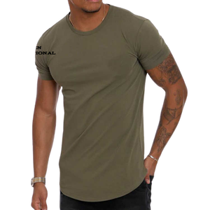 Camiseta de Hombre, Corte Ajustado, Transpirable, de Algodón, Cuello Redondo, Informal, para Gimnasio, Entrenamiento, Ropa de Verano - Product Image 2
