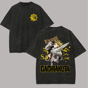 เสื้อยืดคอตตอนโอเวอร์ไซส์สั่งทำขายส่ง ลายปลาญี่ปุ่น สไตล์สตรีทแวร์ จากผู้ผลิต - Product Image 2