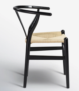 Fauteuil de salle à manger traditionnel en bois massif avec dossier ergonomique, finition noyer noir, pour la maison, le bar, la cuisine et les espaces publics - Vente en gros - Product Image 2