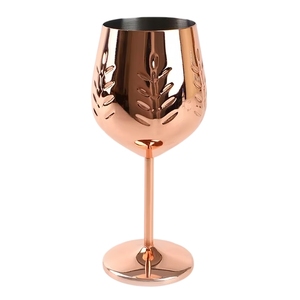 Luxury Eco-Friendly Food Grade Stainless Steel Rose Gold <b>Wine</b> Glass Outdoor Camping Portable <b>Wine</b> <b>Goblet</b> - Product Image 5